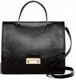 Furla Julia Medium Top Handle Leather Shoulder Bag