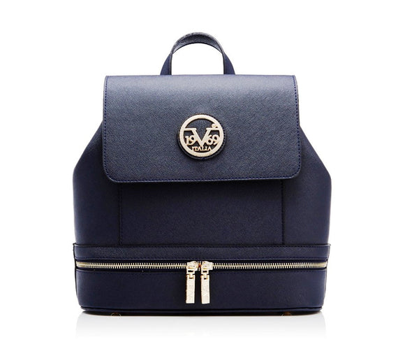 Versace 1969: Navy Zip Pocket Backpack