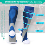 Brothock Compression Socks Nylon Medical Nursing Stockings Specializes Outdoor Cycling Fast-drying Breathable Adult Sports Socks