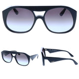 Valentino Black Angular Sunglasses